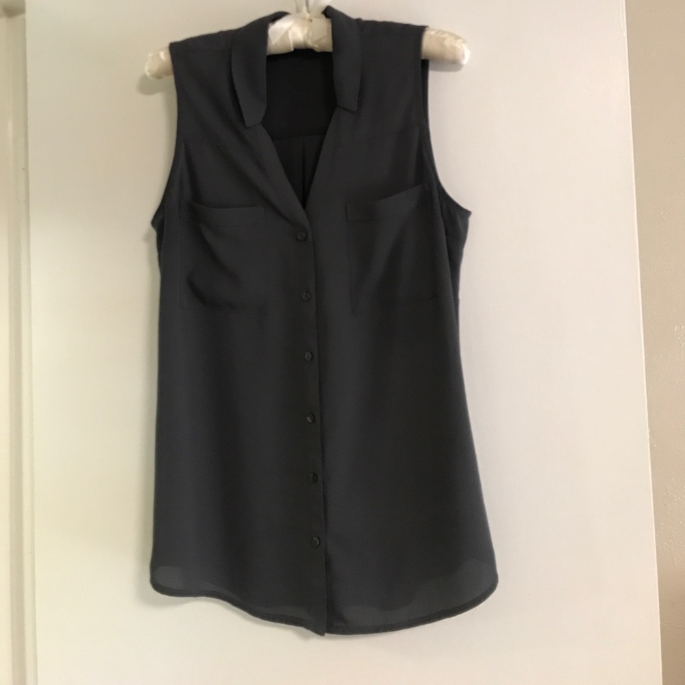 Slim fit Portofino sleeveless shirt- Express